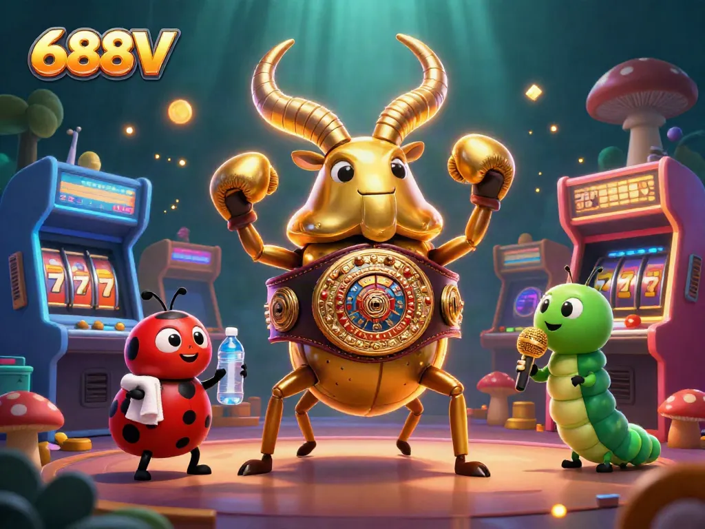 Experience the thrill of gaming at 688V with dynamic characters and colorful casino elements.