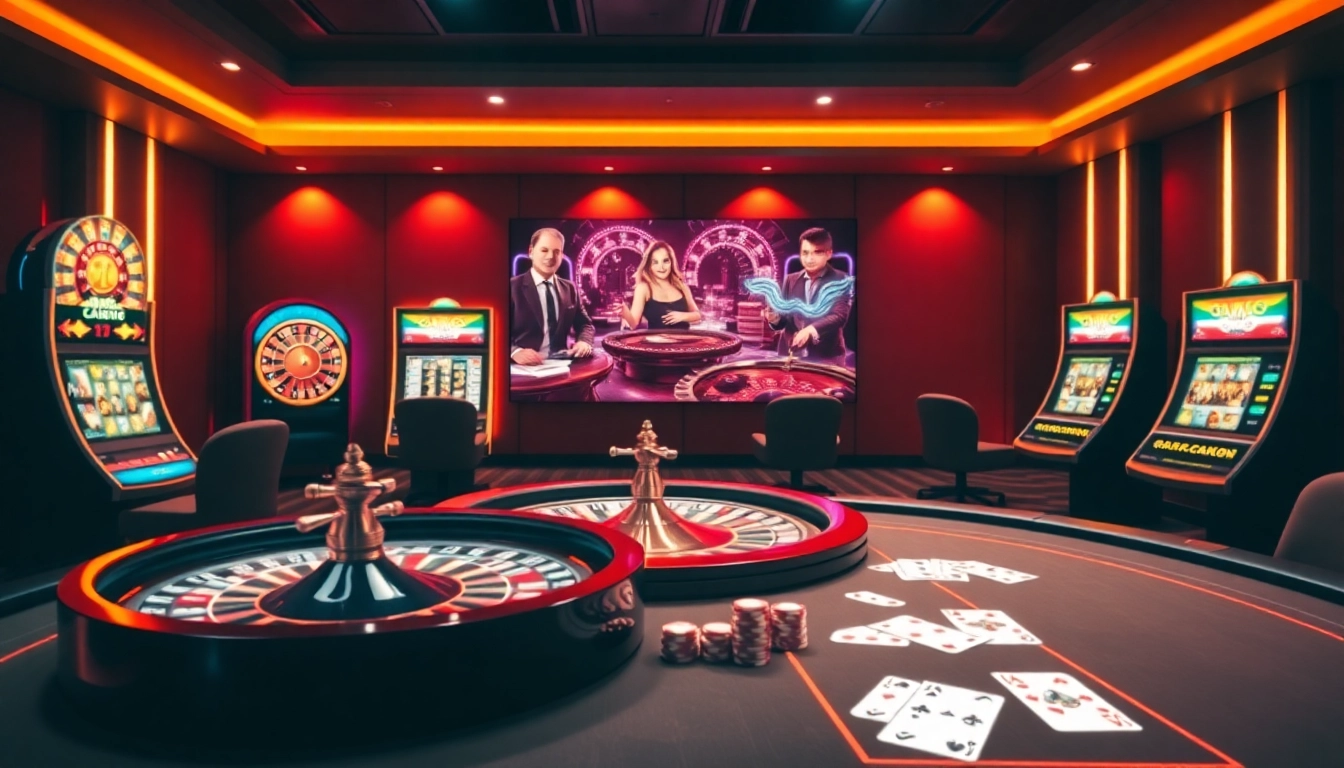 Experience the excitement of online gambling at https://258bet.bio/ with luxurious casino visuals showcasing roulette and slots.