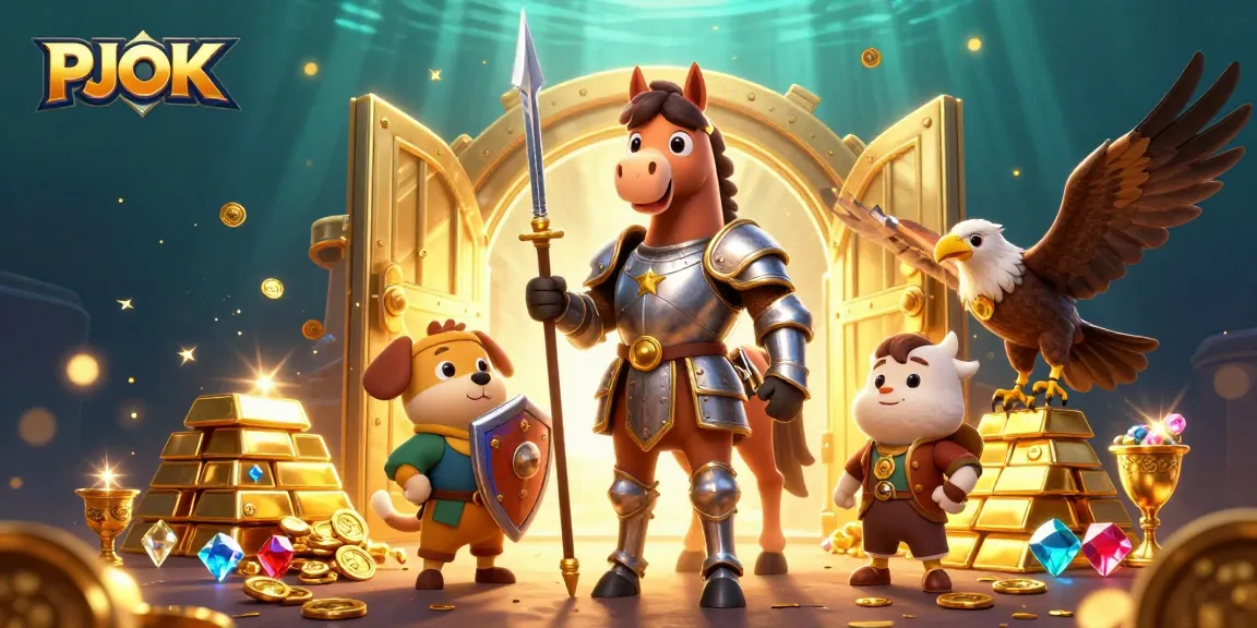 PJOK engages players with immersive 3D casino adventures featuring knights, treasure, and exciting games.