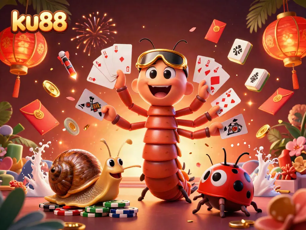 Explore ku88's vibrant online casino scene with engaging characters and dynamic gaming elements.