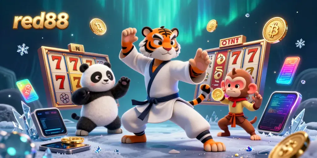 Play exciting casino games at red88 with vibrant characters and dynamic gaming elements.