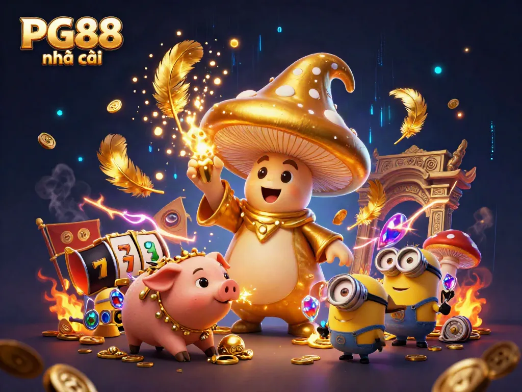 Experience the excitement at PG88 nhà cái with a magical 3D casino adventure featuring gold treasures and slot games.