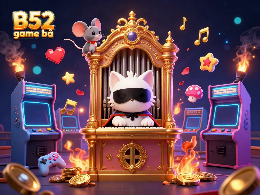 Engage in thrilling gameplay at B52 game bài with exciting characters and vibrant casino elements.