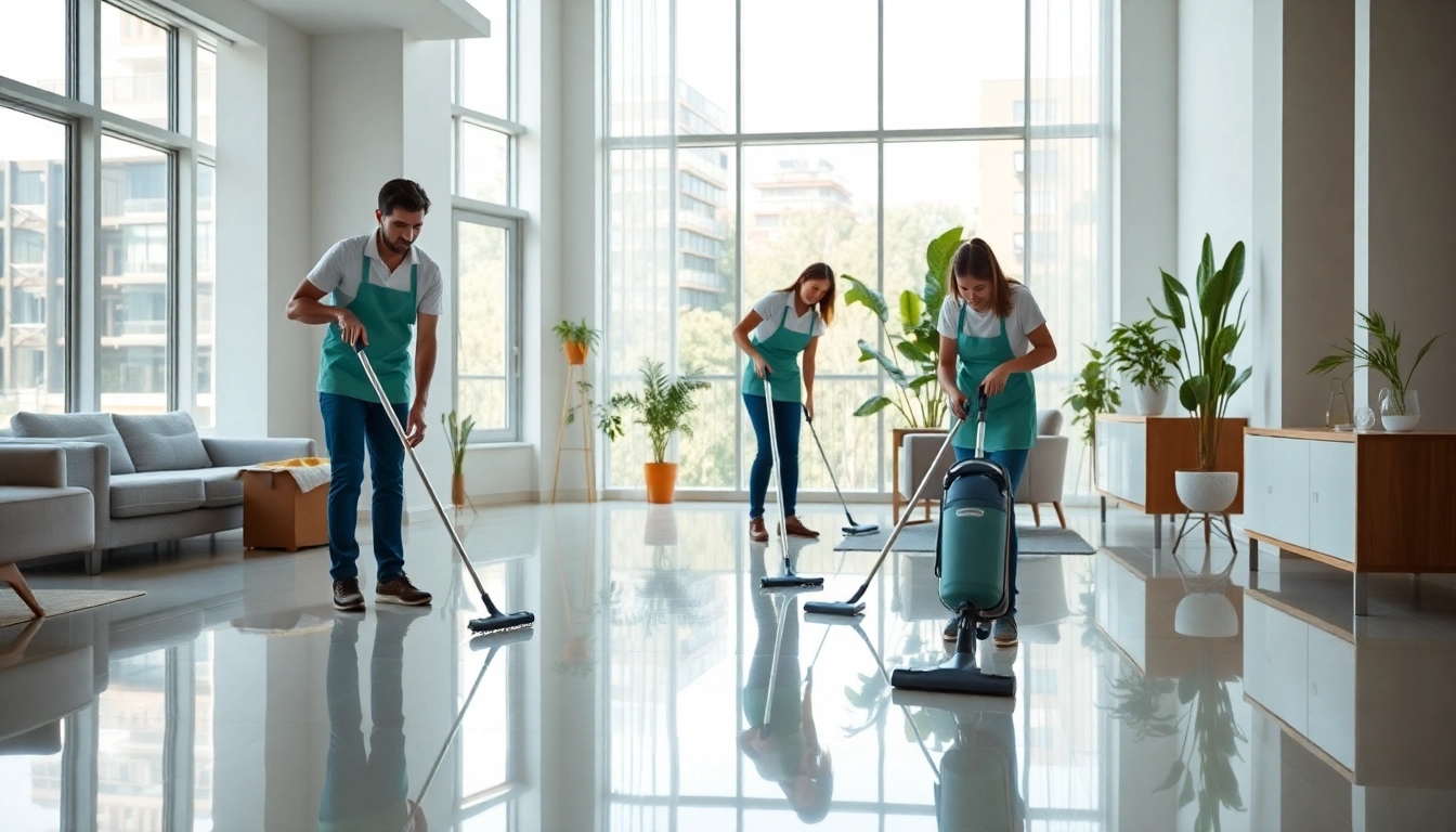 Experience move out cleaning Atlanta with expert cleaners revitalizing an apartment space.