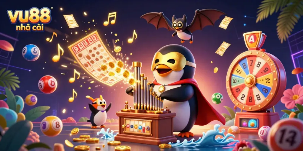 Engage with exciting gameplay at vu88 nhà cái featuring the magical penguin and dynamic casino elements.