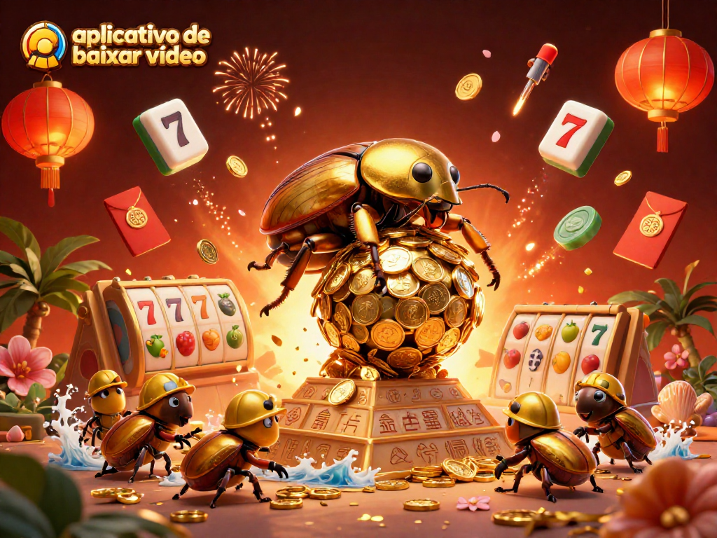 Experience excitement with aplicativo de baixar vídeo through a dynamic 3D casino illustration.