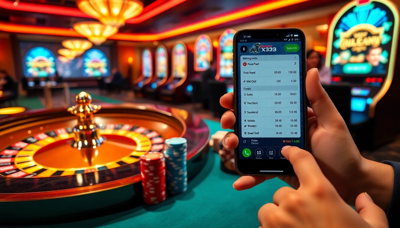 Placing strategic bets on https://x333.sa.com/ with vibrant poker chips and live roulette action