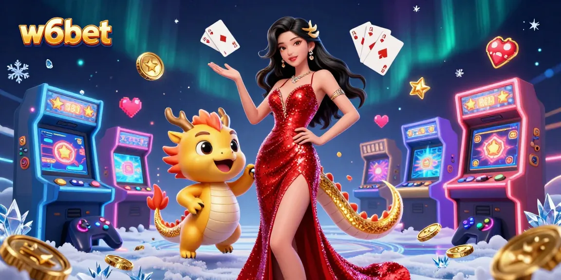 Experimente jogos vibrantes com a impressionante ilustração em 3D do cassino w6bet que mostra empolgação e energia.