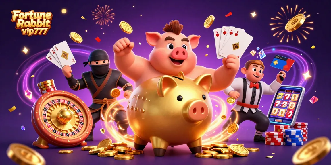 Spin to win with the vibrant Fortune Rabbit vip777 slot, featuring thrilling gameplay elements.