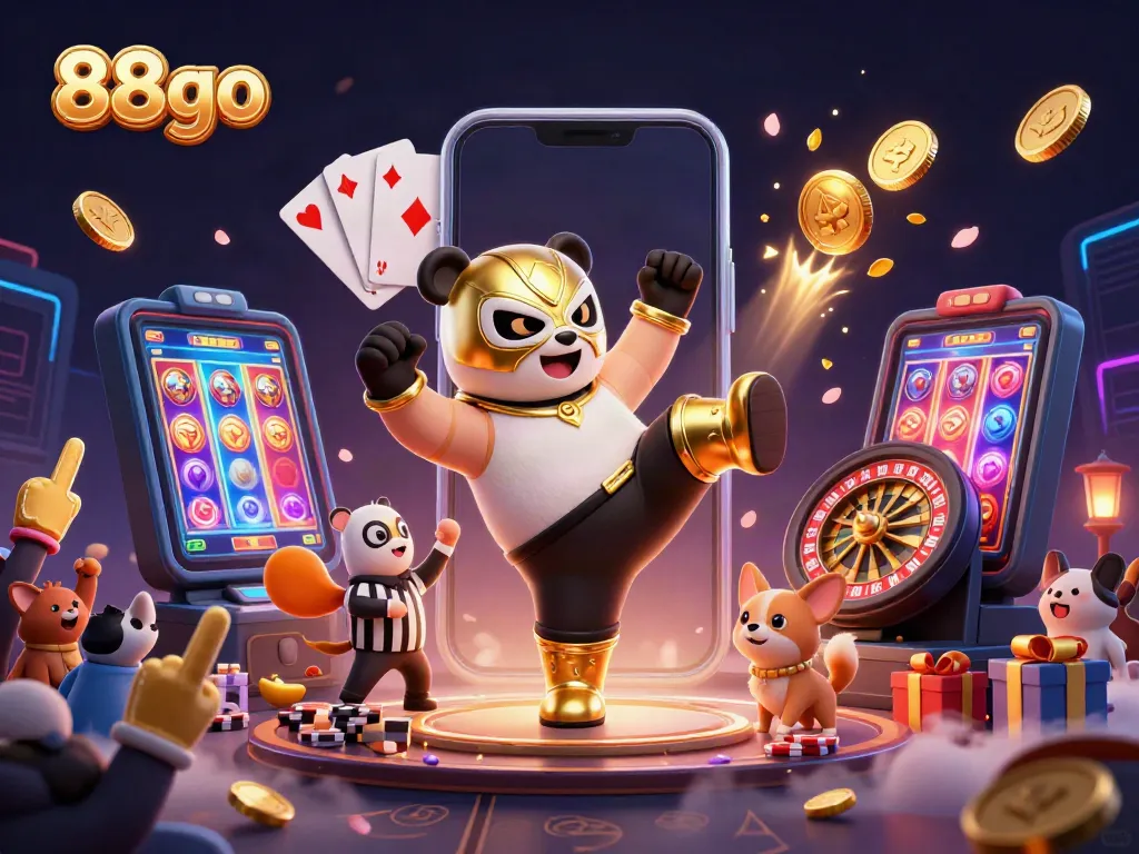 Engage with exciting 88go casino action featuring unique characters in a vibrant setup.