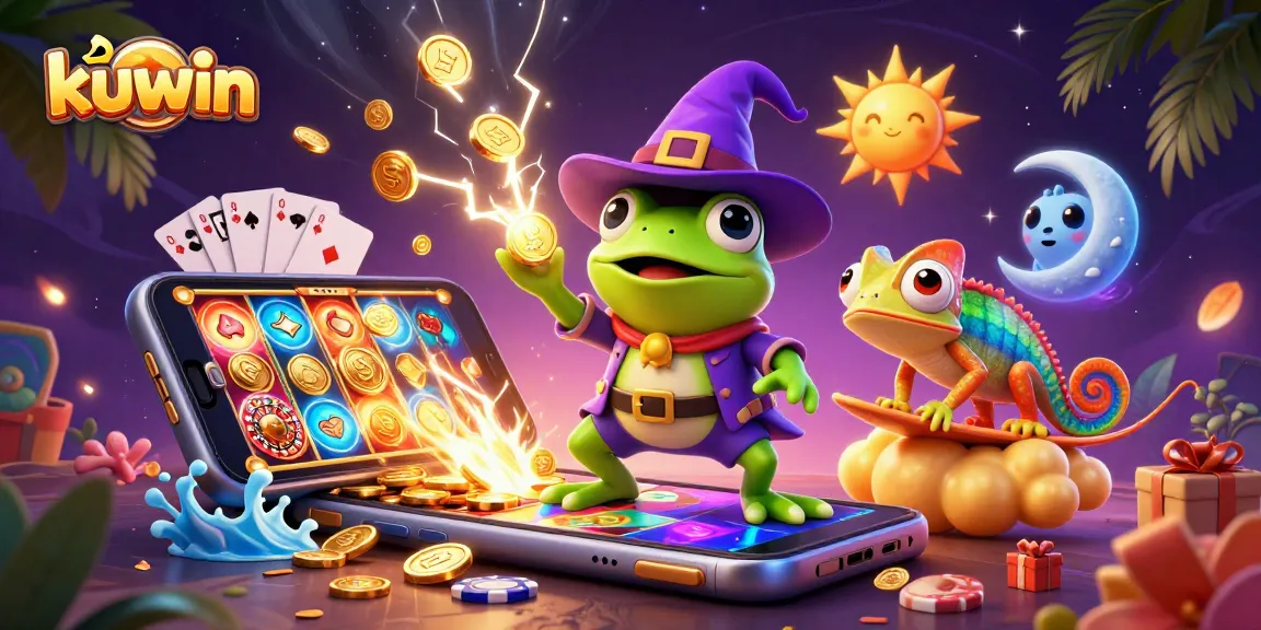 Experience thrilling gaming action with kuwin's vibrant storm of golden coins and dynamic elements.