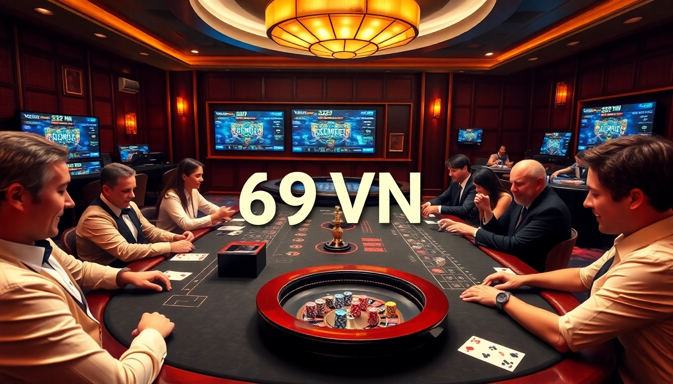 Exciting casino action at 69 VN highlighting luxury gaming and online casinos.