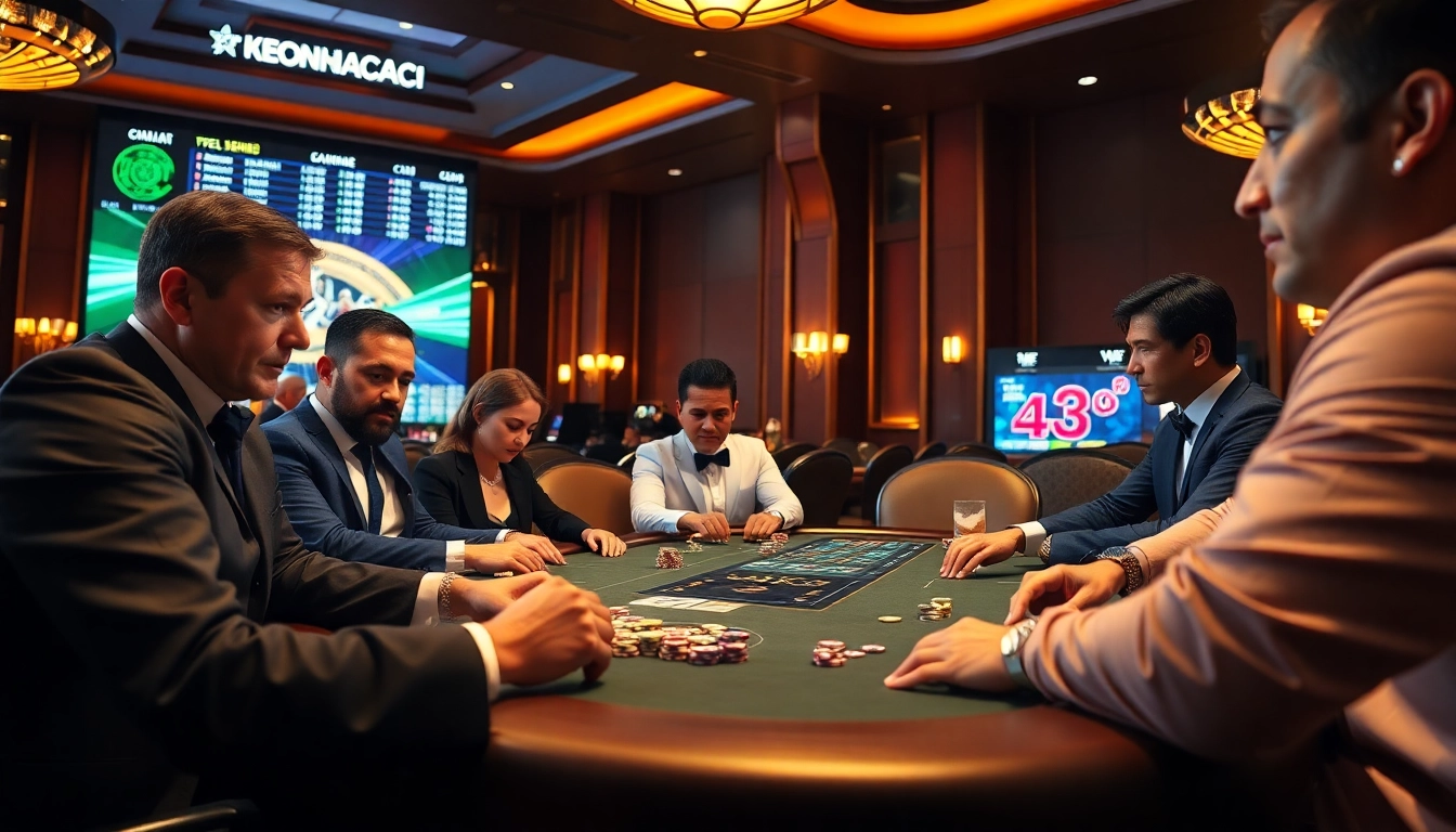 KEO NHACAI sports betting action at a professional poker table with vibrant chips.