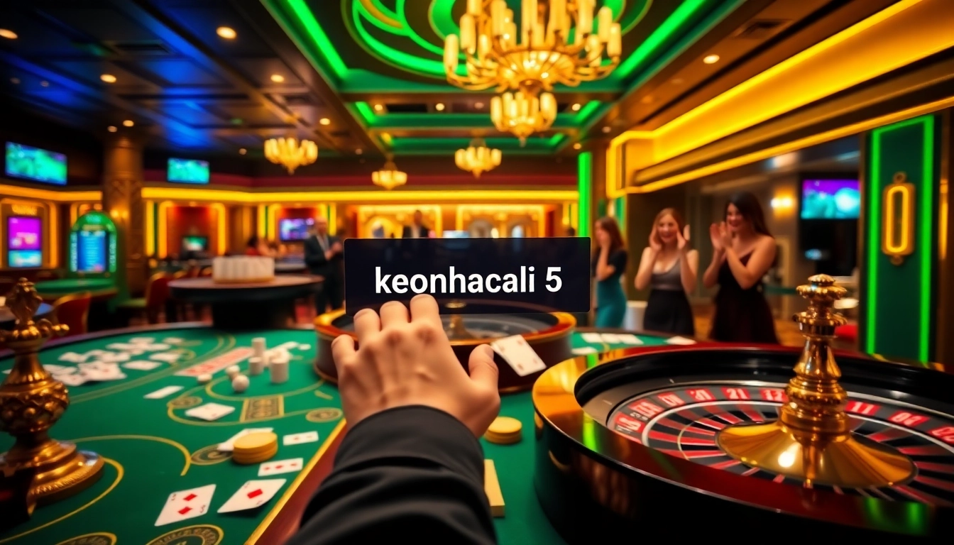 Experience the thrill of betting with keonhacai 5 at a glamorous online casino.