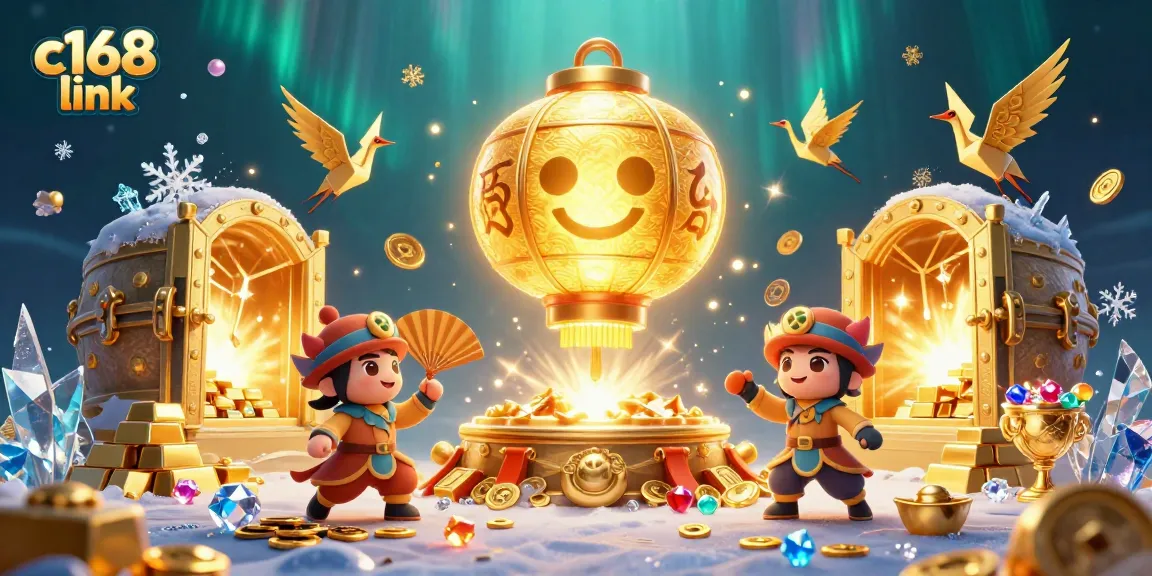Engage with thrilling games at c168 link's dynamic casino, filled with vibrant golden treasures.