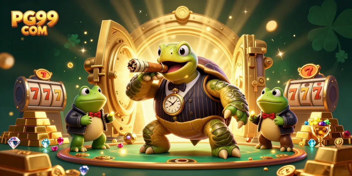 Experience thrilling gameplay at PG99 COM with a dynamic casino scene featuring rich 3D illustration.